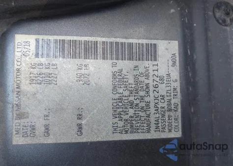 2018 Nissan Altima 2.5 Sv из США, поврежденный, VIN 1N4AL3APXJC267211